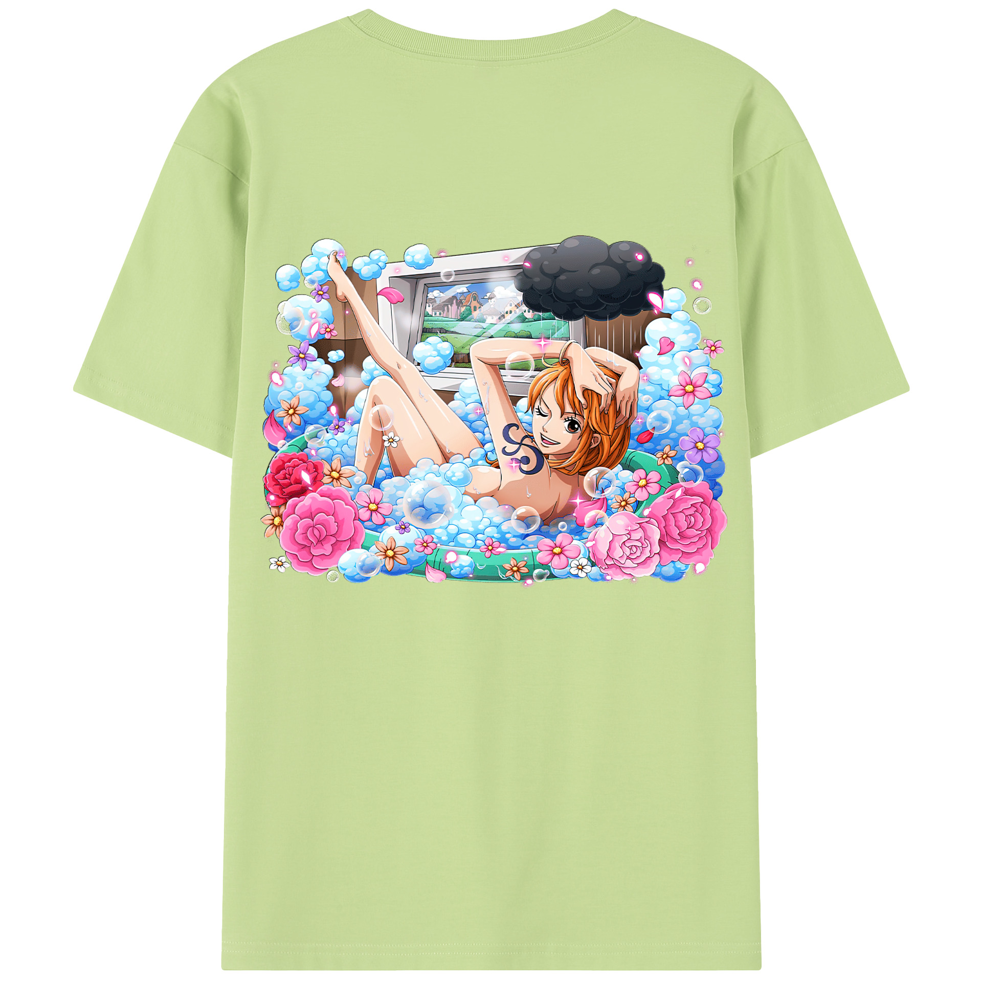 ワンピース ナミ ONE PIECE Nami 綿100％半袖Tシャツ（背面プリント）